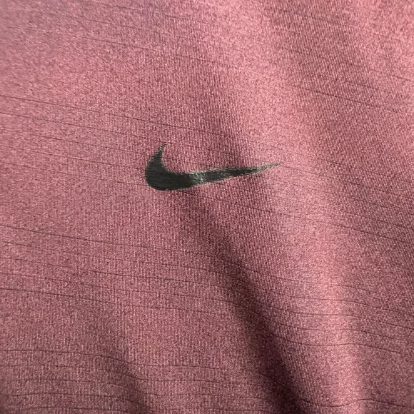 Nike Golf Polo Shirt Mens Size XXL Burgundy Short Sleeve Dri-Fit Performance Top - Picture 2 of 12